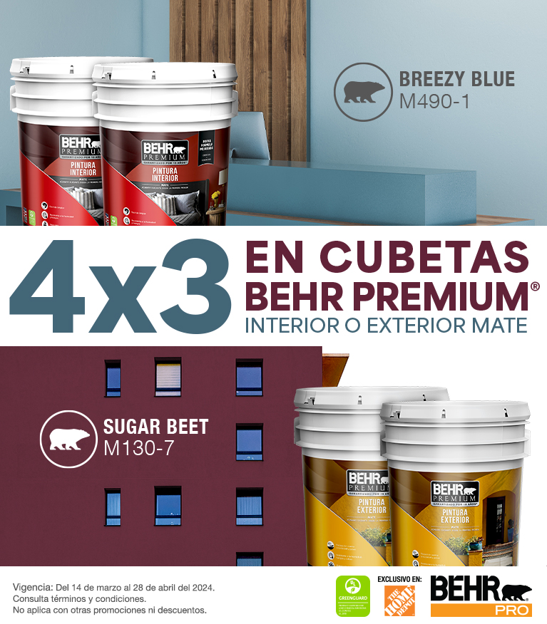Mobile view of an image of Behr Premium in Breezy Blue and Sugar Beet