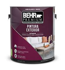 BEHR PREMIUM® Pintura Satinado Exterior | Behr