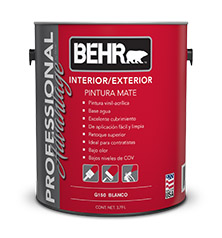 PROFESSIONAL ADVANTAGE BY BEHR™ Pintura Mate Interior/Exterior | Behr