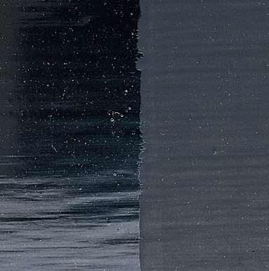 Close up image of a surface where the sheen has lost its luster.