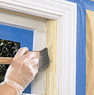 Paint all inside frame of window.