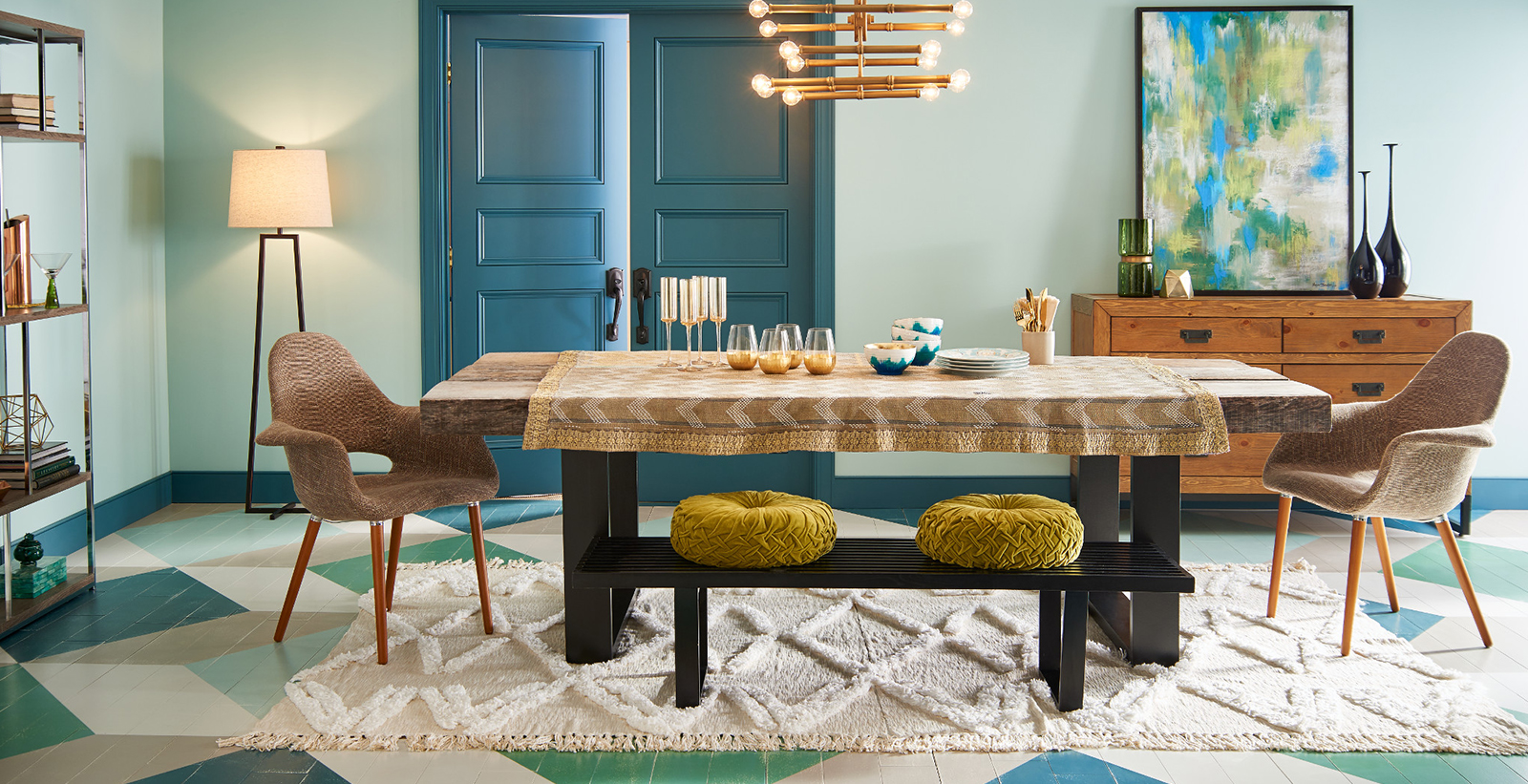 Comedor moderno | Galería de comedor audaz y dramático | Behr