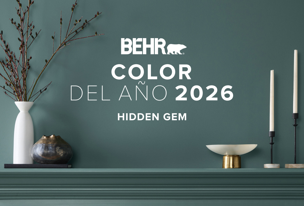 Large view of an image featuring the 2026 Color of the Year, Hidden Gem