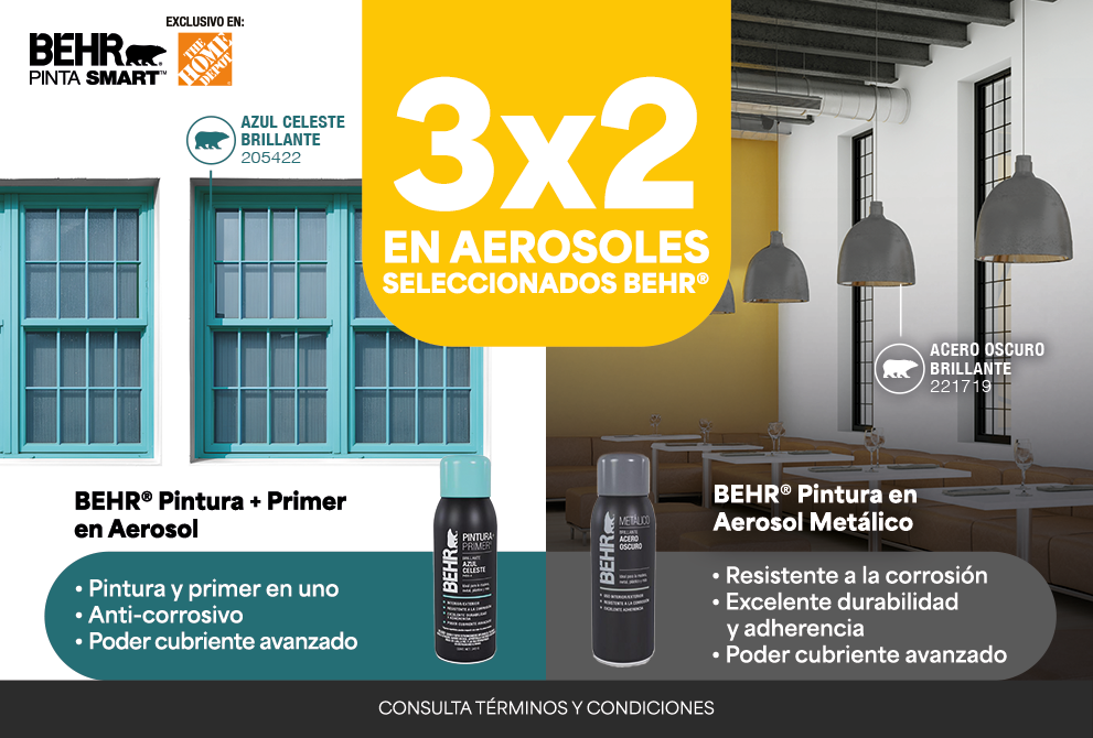 Large view of an Image of Behr Spray Paints promo