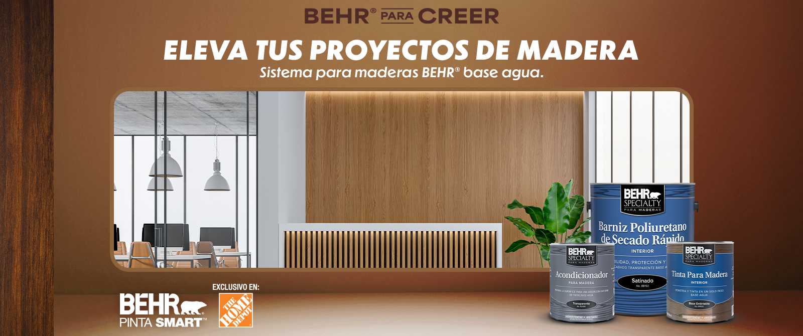 Image of Behr Specialty Interior Wood Stains Banner