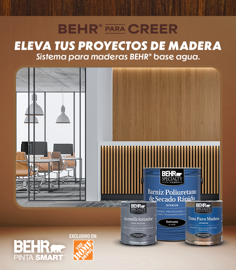 Mobile view of an image of Behr Specialty Interior Wood Stains Banner