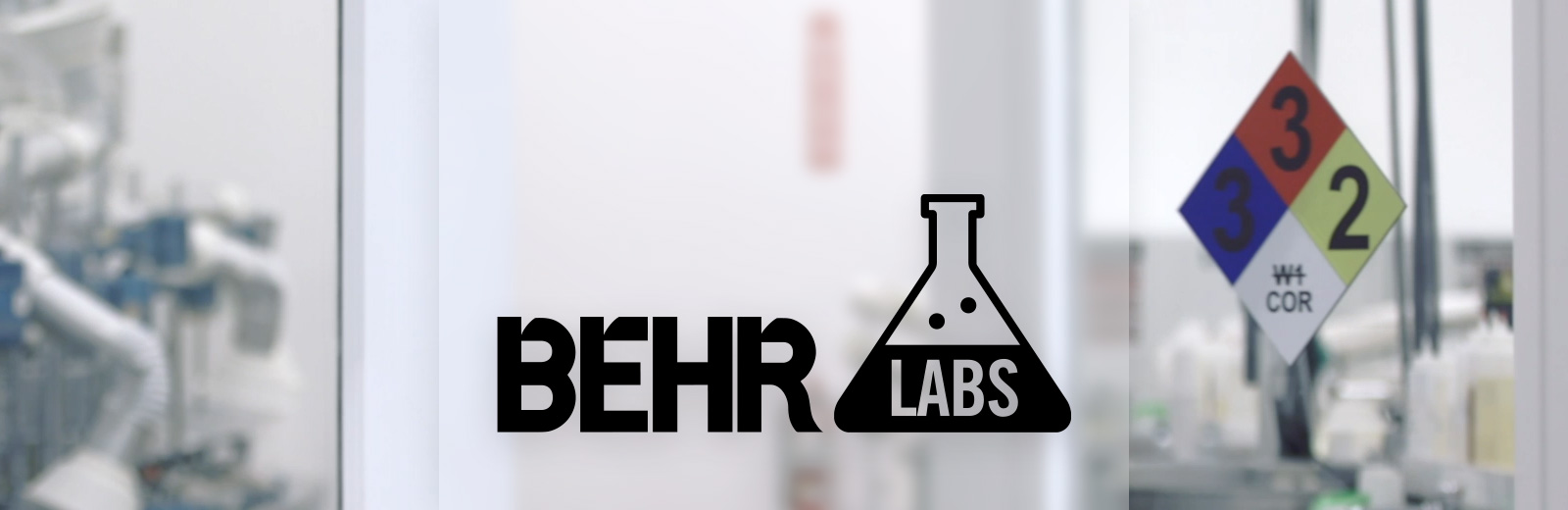 Desktop view of an image of a Laboratory with a title BEHR LABS