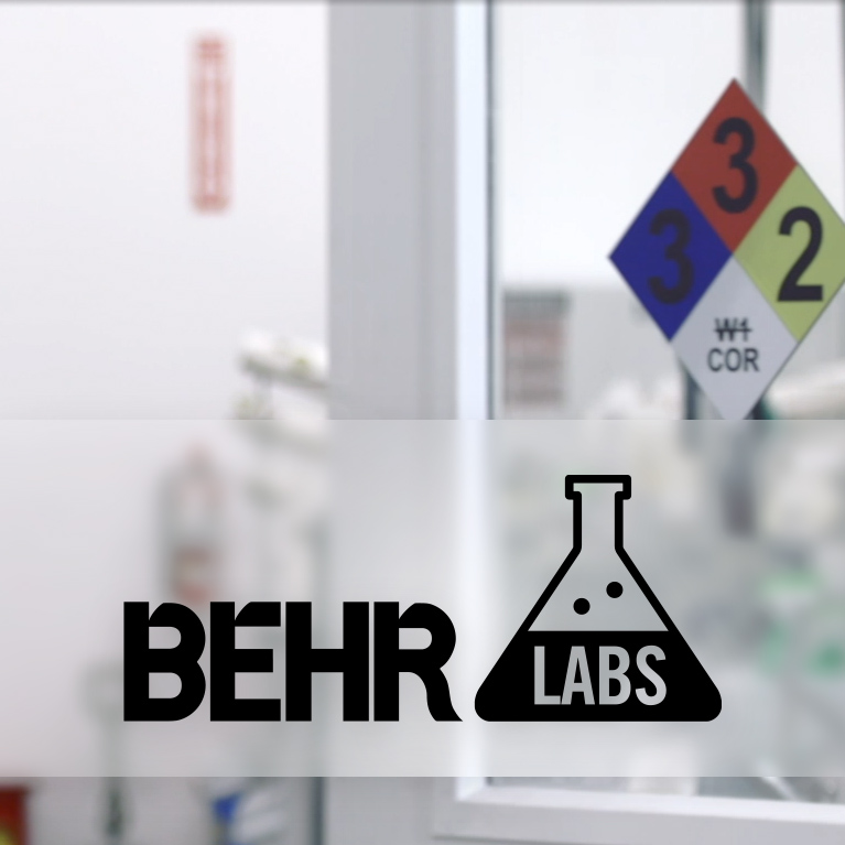 Mobile view of an image of a Laboratory with a title BEHR LABS