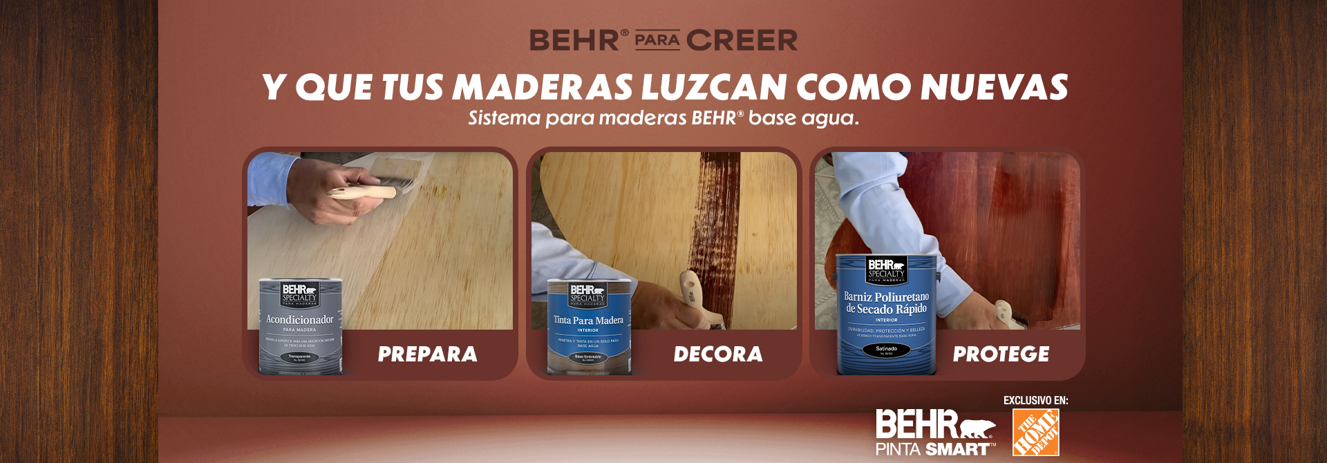 Behr Interior Wood Stain banner