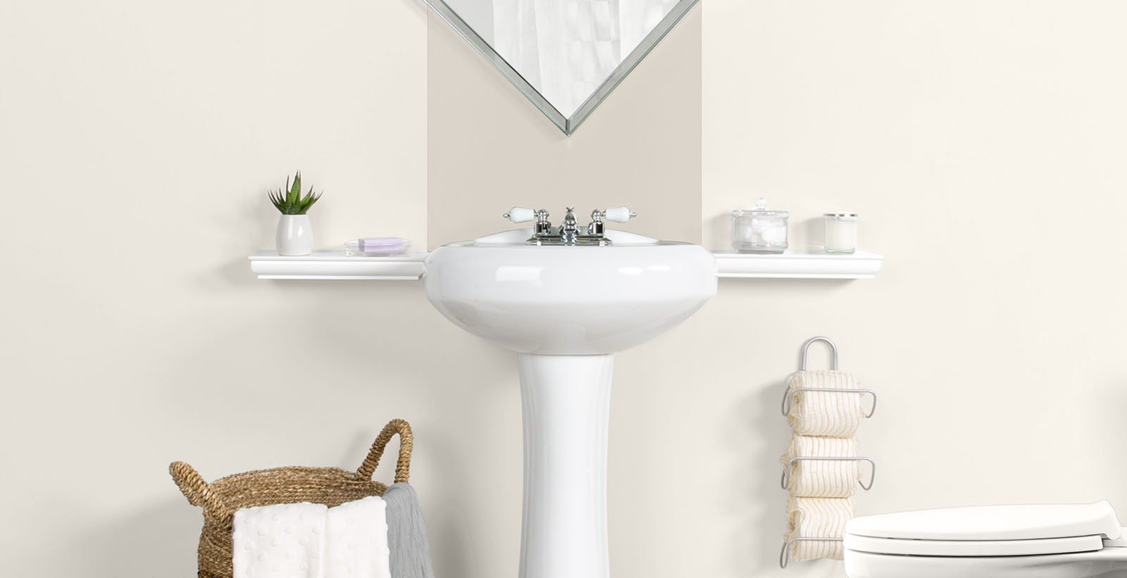 baño gris ecléctico cálido y acogedor