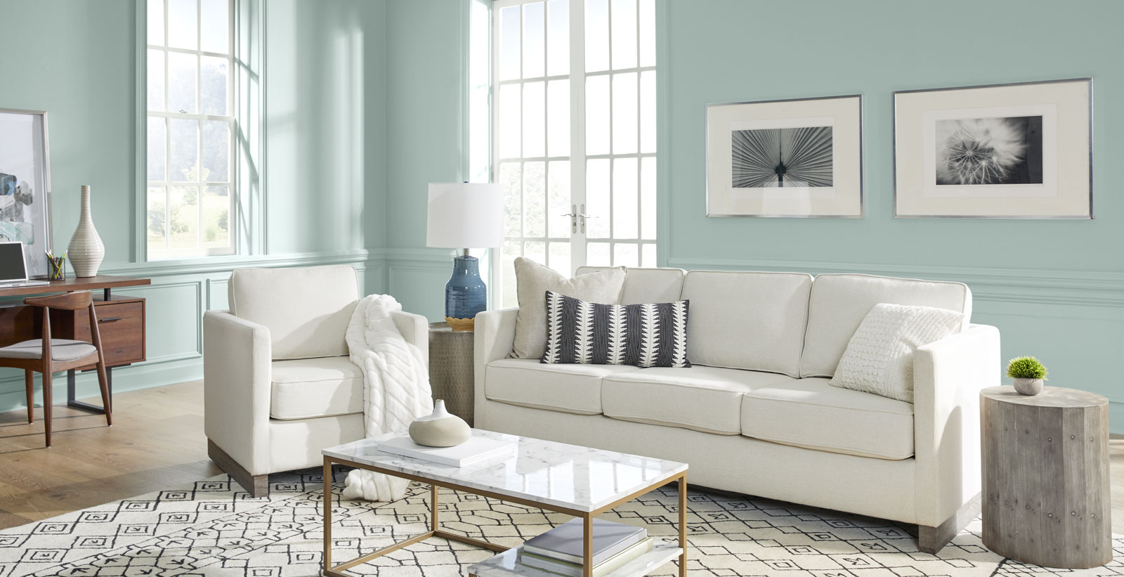 living casual azul relajado y sereno