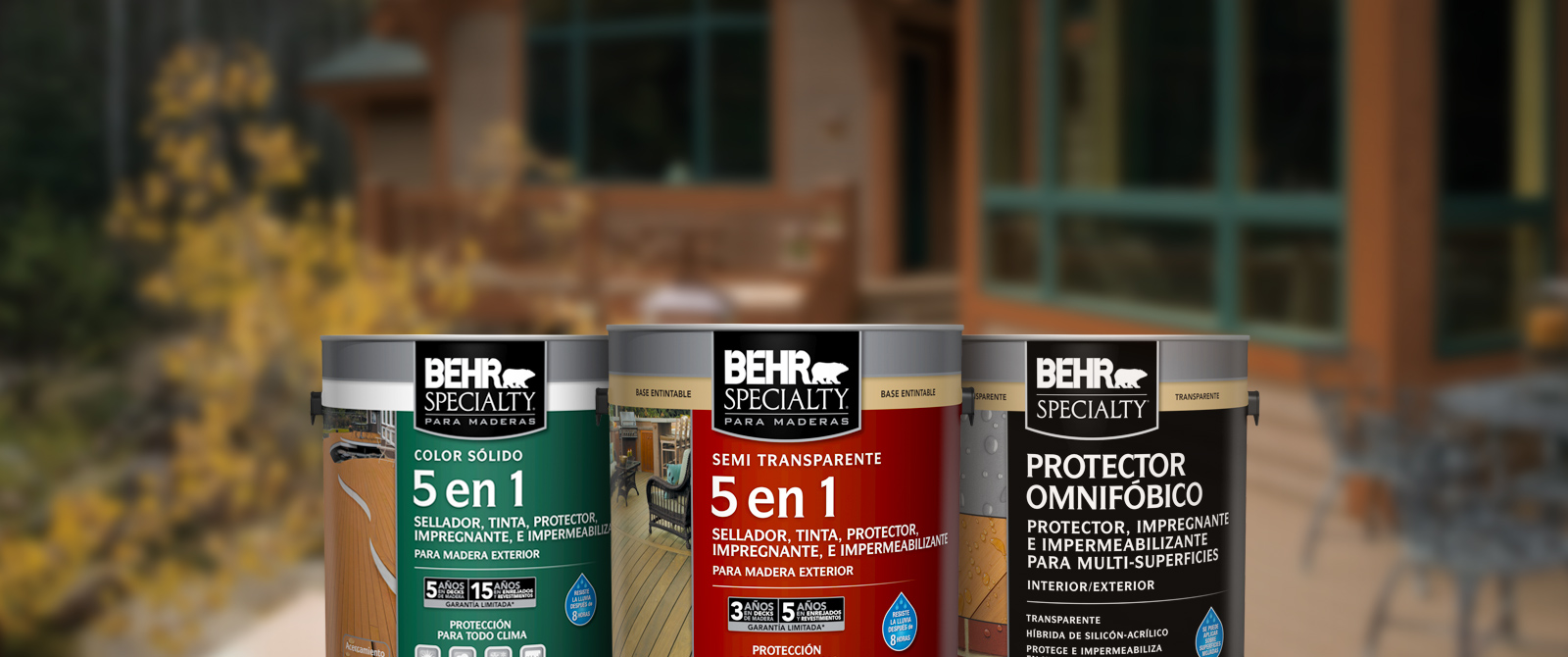 BEHR Exterior line of Stain Products