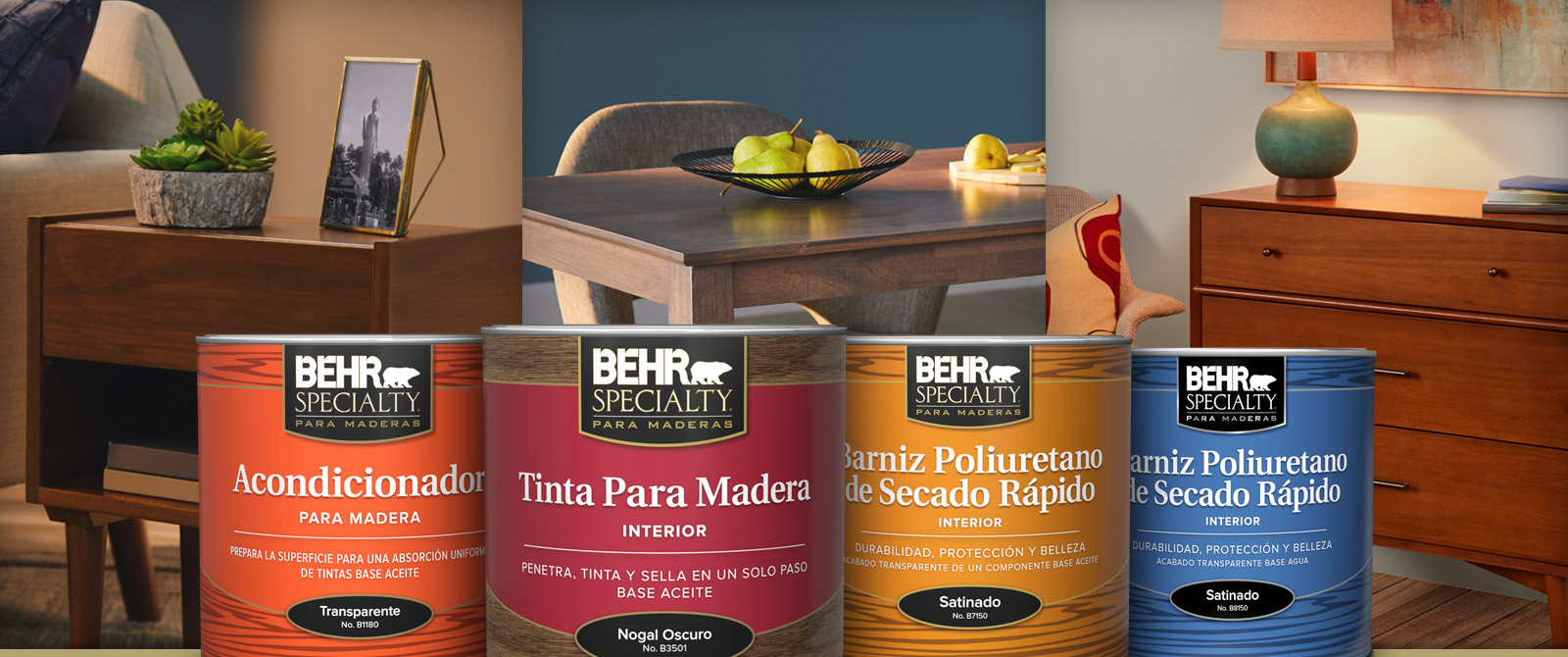 BEHR Interior line of Stain Products