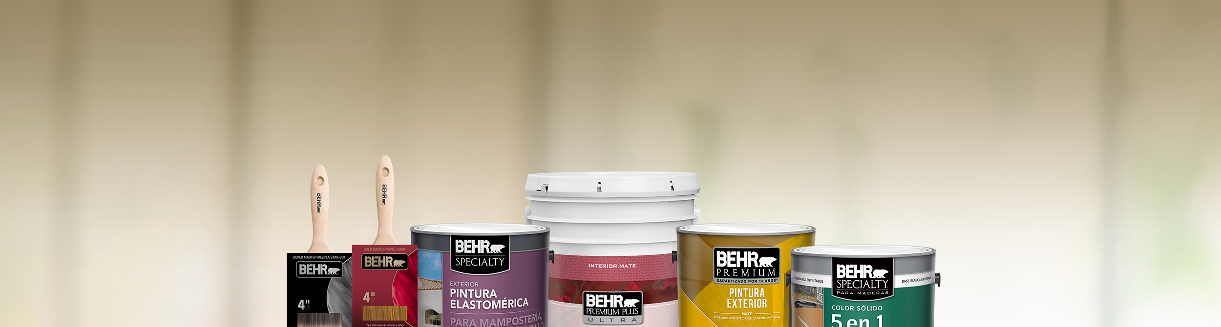 Paint Cans in front of  the BEHR Color Center